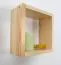 Bücherregal - 25 cm breit, Kiefer Holz-Massiv, Farbe: Natur Abbildung
