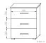 Kommode Kebumen 11, Farbe: Erle - Abmessungen: 78 x 65 x 40 cm (H x B x T)