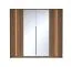 Kleiderschrank | Farbe: Eiche Dunin | 2 Spiegeltüren | inkl. LED-Beleuchtung | 223 x 60 x 210 cm | 2 Kleiderstangen | Soft-Close Funktion | 4 Fächer | 10 Fächer