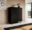 Elegante Kommode mit Push-to-open Funktion Zapopan 91, Farbe: Schwarz, Beine: Metall, Maße: 114 x 100 x 40 cm, vier Türen, acht Fächer, gute Verarbeitung