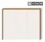 Schlafzimmer - Set H Gataivai, 4-teilig, Farbe: Beige Hochglanz / Walnuss