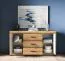 Moderne Kommode / Sideboard Athens 04 | 3 Schubladen | Farbe: Eiche Evoke | Maße: 160 x 40 x 85 cm | 2 Türen | Griffe: Kunststoff | Soft-Close