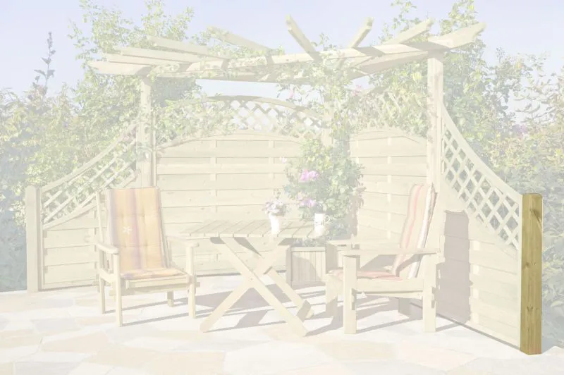 Pfosten für Eckpergola 05 - aus Kiefernholz,