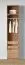 Offener Kleiderschrank | 2 Innenschubladen | Farbe: Eiche Puccini | 1 Kleiderstange | 1 Fach | 51,5 x 55 x 234 cm | 2 Schubladen | schmaler Schrank