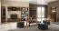 Kommode / Sideboard "Postira" 10, Farbe: Walnuss / Schwarz, teilmassiv - Abmessungen: 82 x 163 x 51 cm (H x B x T)