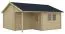Holzgarage Geishorn - 40 mm Blockbohlenhaus, Grundfläche: 27,5 m², Satteldach