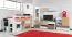 Jugendzimmer - Schrank "Lian" 08, Hellbraun / Weiß / Cappuccino - Abmessungen: 195 x 45 x 40 cm (H x B x T)