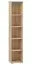 Regal Mochis 07, Farbe: Sonoma Eiche hell inklusive 3 Farbeinsätzen - Abmessungen: 200 x 40 x 34 cm (H x B x T), mit 5 Fächern