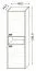 Jugendzimmer - Schrank Michael 01, Farbe: Eiche Braun / Grau / Blau - 138 x 45 x 34 cm (H x B x T)