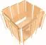 Sauna Sofia 05, 68 mm Wandstärke - 151 x 151 x 198 cm (B x T x H)