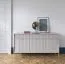 Wohnzimmer Komplett - Set R Worthing, 5-teilig, Farbe: Grau / Gold