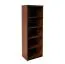 Regal Mojokerto 13, Farbe: Walnuss / Schwarz - Abmessungen: 194 x 60 x 39 cm (H x B x T)