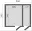 Gartenhaus 4,14 x 4,4 Meter (inkl. Dach) | Naturbelassen | Satteldach | 28 mm Blockbohlen Abbildung