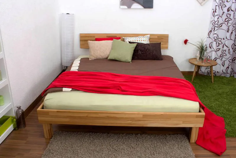 Futonbett Eiche 160 x 200 cm geölt Abbildung