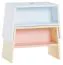 Kinderhocker Irlin 04, Farbe: Weiß / Blau - Abmessungen: 31 x 46 x 25 cm (H x B x T)