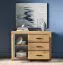 Kommode / Sideboard Athens 05 | 3 Schubladen | Maße: 116 x 40 x 85 cm | Farbe: Eiche Evoke | 1 Tür | Soft-Close | leiser Türschließmechanismus