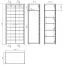 Drehtürenschrank / Kleiderschrank Tasman 08 Kernbuche massiv geölt - Abmessungen: 212 x 100 x 60 cm (H x B x T)