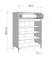Schuhschrank | 1 Schublade | Farbe: Kaschmir | 2 Drehtüren | ABS-Kanten | 4 Fächer | Maße: 80 x 40 x 109,5 cm | für den Eingangsbereich