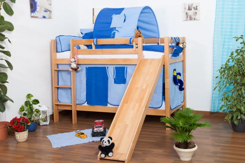 Hochbett mit Rutsche