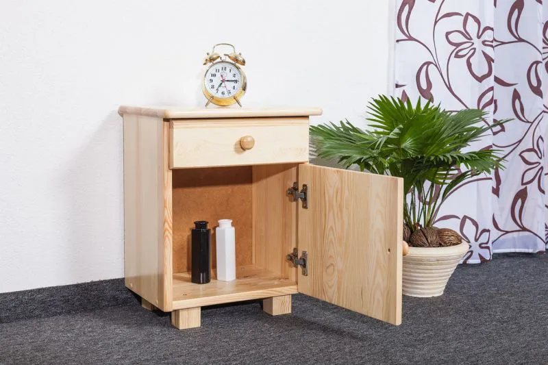 Nachtkommode Kiefer massiv Vollholz natur