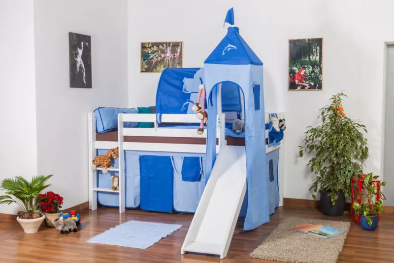 Kinderbett mit Rutsche