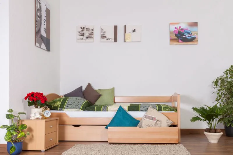 Bett mit Schubladen