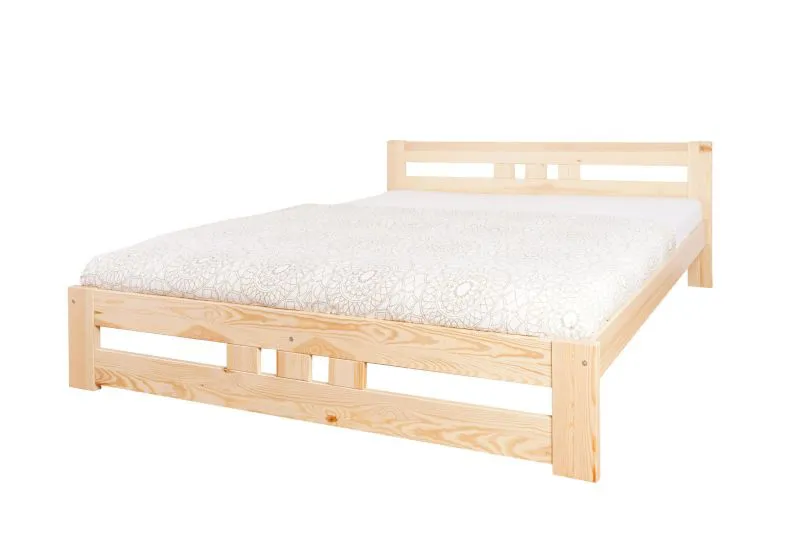 Jugendbett Milo 39 inkl. Lattenrost, Farbe: Natur, massiv - 140 x 200 cm (B x L)