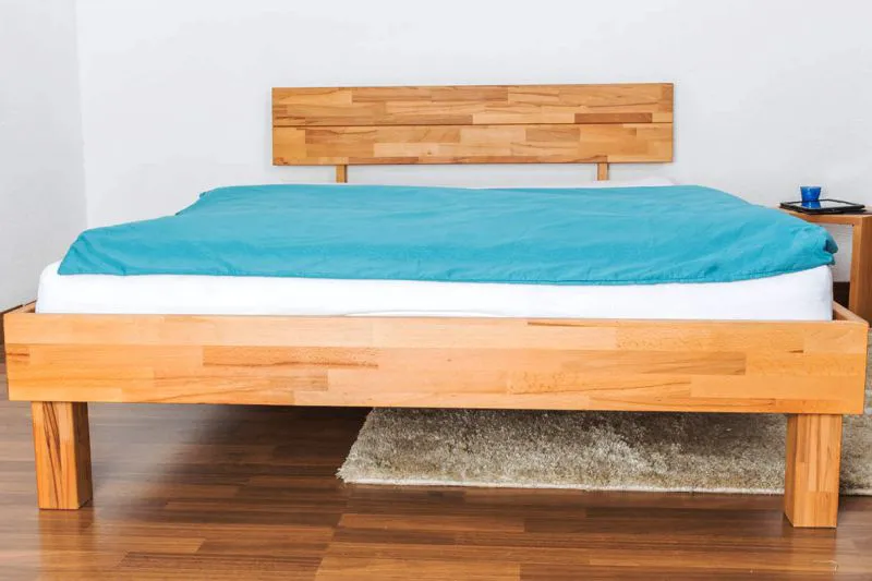 Kernbuche Futonbett 140 x 200 cm geölt Abbildung
