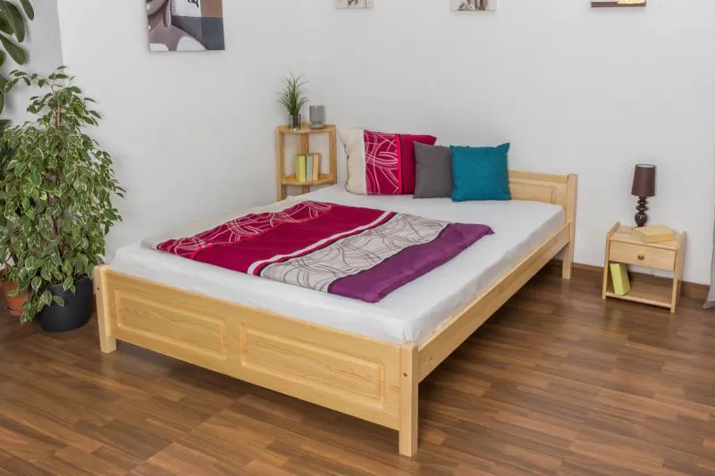 Holzbett Kiefer 160 x 200 cm Natur Abbildung