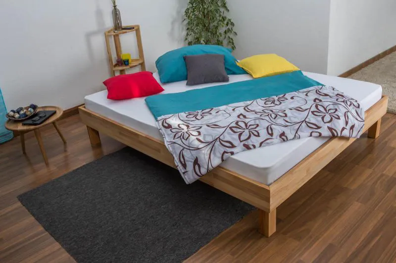 Bett 160 x 200 cm Kernbuche geölt Abbildung