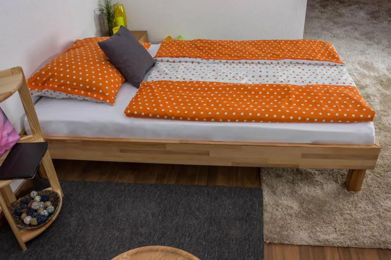 Kernbuche Bettgestell 120 x 200 cm geölt Abbildung