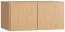 Aufsatz für zweitürigen Kleiderschrank Averias, Farbe: Eiche - Abmessungen: 45 x 93 x 57 cm (H x B x T)