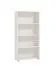 Bücherregal mit vier Fächer Knide 05, Farbe: Weiß, ABS-Kantenschutz, gut kombinierbar, Maße: 142 x 70 x 24,5 cm, schlichtes Design