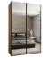 Kleiderschrank / Schiebetürenschrank | Farbe: Eiche Artisan |245,5 x 160 x 64 cm | 11 Fächer | 2 Kleiderstangen | 2 Schiebetüren | Soft-Close | ABS-Kanten