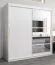 200 cm breiter Kleiderschrank mit 10 Fächern und 2 Türen | Farbe: Weiß Abbildung