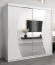 200 cm breiter Kleiderschrank mit 2 Türen | 10 Fächer | Farbe: Weiß Abbildung