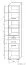 Schrank Kisaran 10, Farbe: Sonoma Eiche - Abmessungen: 200 x 40 x 40 cm (H x B x T)