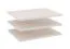 Einlegeboden für Schränke, 3er Set, Farbe: Kaschmir - Abmessungen: 66,8 x 37,8 x 1,6 cm