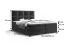 Boxspringbett im modernen Design Pirin 52, Farbe: Schwarz - Liegefläche: 160 x 200 cm (B x L)