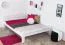 Jugendbett "Easy Premium Line" K5, 160 x 200 cm Buche Vollholz massiv weiß lackiert