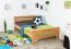 Jugendbett / Kinderbett "Easy Premium Line" K6, 120 x 200 cm Buche Vollholz massiv Natur