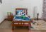 Kinderbett / Jugendbett "Easy Premium Line" K8, Buche Vollholz massiv kirschrot lackiert - Liegefläche: 90 x 200 cm