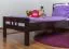 Kinderbett / Jugendbett "Easy Premium Line" K8, Buche Vollholz massiv schokobraun lackiert - Liegefläche: 90 x 200 cm