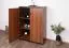 Büro Komplett - Set A Mojokerto, 5-teilig, Farbe: Walnuss / Schwarz