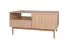 Zweiseitiger Couchtisch Acrab 06 mit 2 Schubladen, 53x 106 x 64, 2 Türen, 2 Kipptüren, Eiche Cremona, passend für Staubsaugroboter, geriffelte Fronten