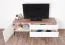 TV-Unterschrank Asau 04, Farbe: Kaschmir / Eiche dunkel - Abmessungen: 56 x 148 x 47 cm (H x B x T)
