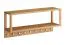 Garderobe | 9 Haken | Massivholz | Eichenholz geölt | mit Ablage | Farbe: Eiche | 83 x 22 x 36 cm | Seille 21