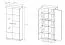 Vitrine Gabes 02, Farbe: Eiche Sonoma - 194 x 80 x 37 cm (H x B x T)