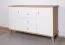 Kommode Bambey 08, Farbe: Eiche / Weiß - 90 x 144 x 44 cm (H x B x T)
