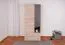 Jugendzimmer - Drehtürenschrank / Kleiderschrank Chiny 03, Farbe: Eiche / Grau - Abmessungen: 190 x 80 x 50 cm (H x B x T)